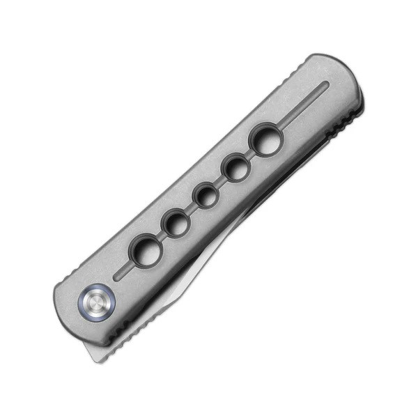 Kizer Feist 2 X Folding Knife Silver Titanium Handle M390 Clip