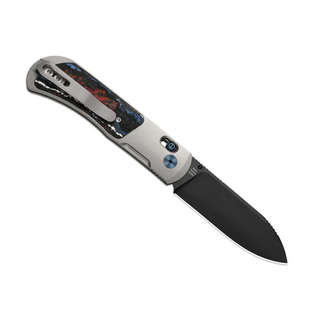 Kizer Tycho Folding Knife Titanium/FatCarbon Handle M390 Drop