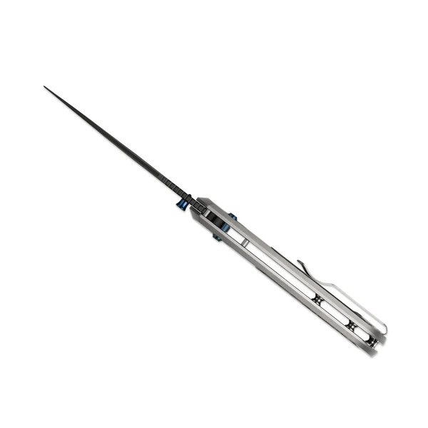 Kizer Tycho Folding Knife Titanium/FatCarbon Handle M390 Clip