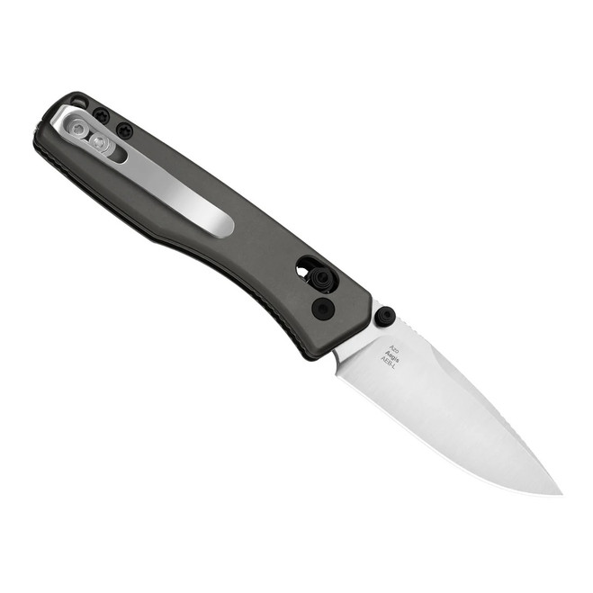 Kizer Aegis Folding Knife Gray Aluminum Handle AEB-L Drop Point