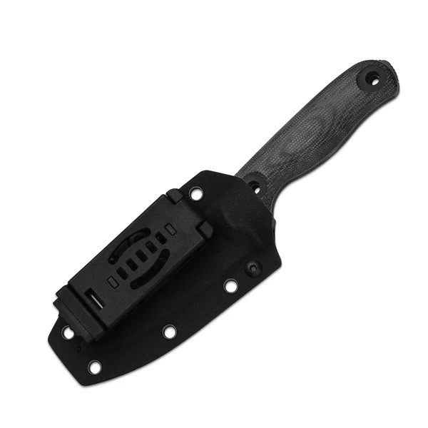 Kizer Drop Bear Fix 3 Fixed Blade Knife Black Micarta Handle 1095