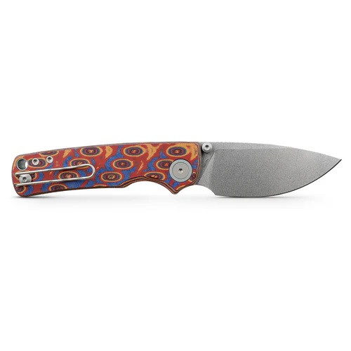 Vosteed Porcupine Folding Knife Copper Raindrop Micarta Handle