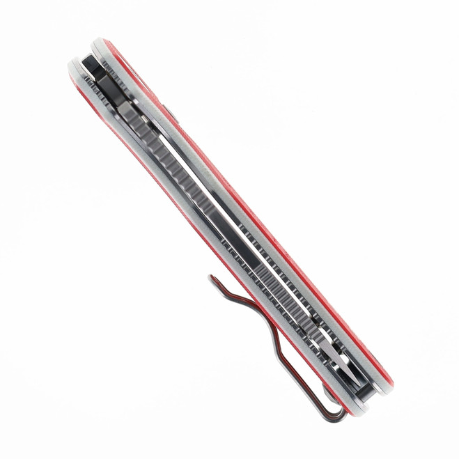 Vosteed Christmas Porcupine Folding Knife Red/White G10 14c28n