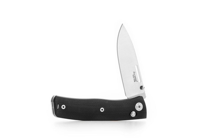 Lion Steel NN1 Folding Knife Black G10 Handle M390 Plain Edge