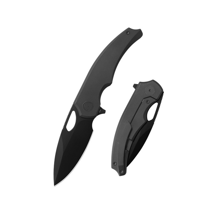 (Coming Soon) Penrose Otarida Folding Knife Blackwash DLC Titanium Handle Black DLC M390 Blade