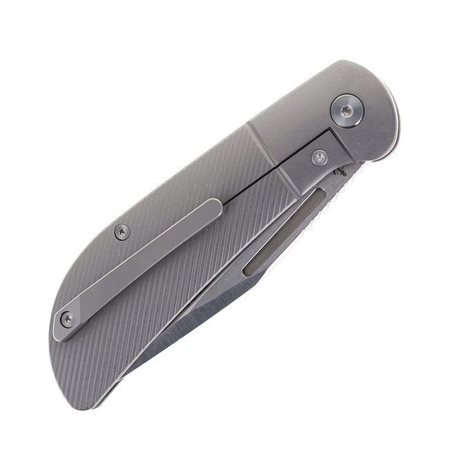 Tuya Calico Jack Folding Knife Gray Titanium Handle M390 Blade
