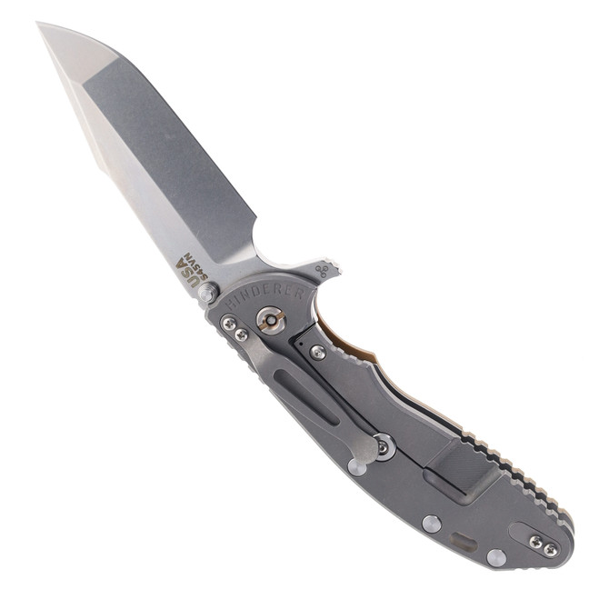 Hinderer Knives XM-24 Harpoon Spanto Blade Folding Knife Coyote