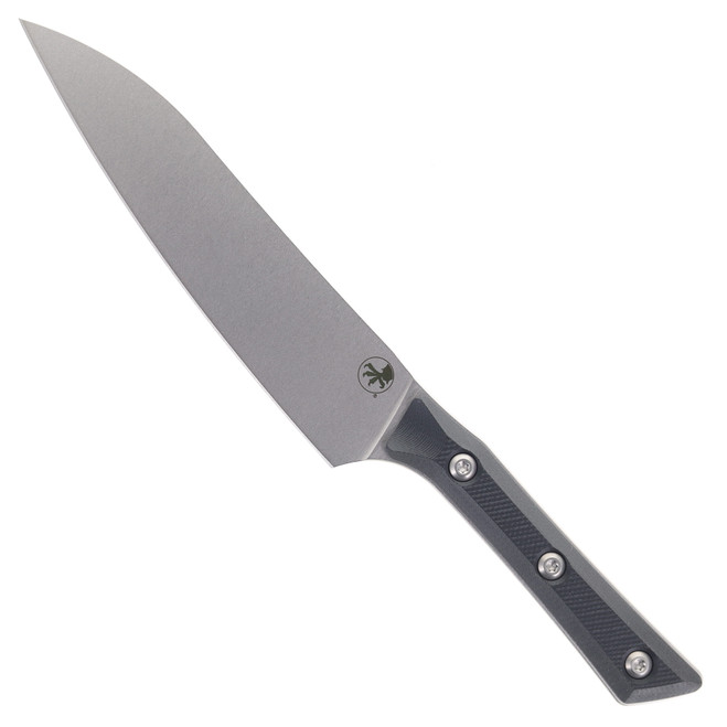 Microtech 6" Utility Knife M390MK Stonewash Blade Black G-10 Handle 3400-10BK