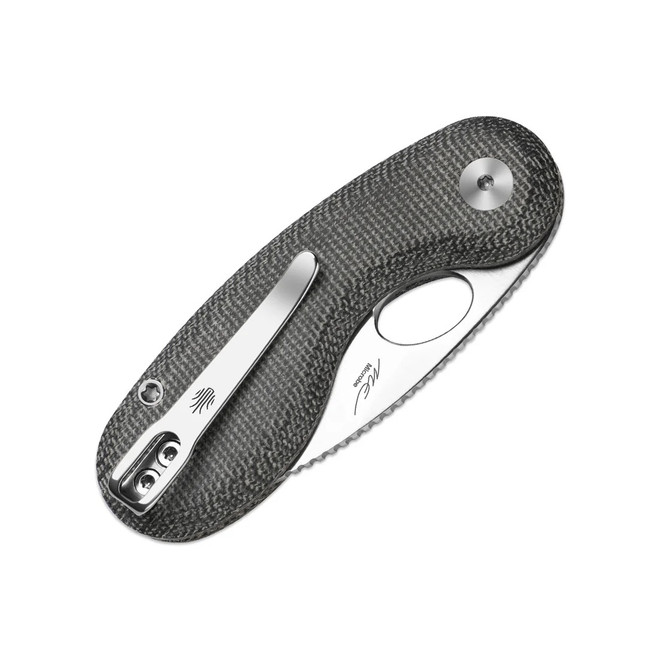 Kizer Microbe Folding Knife Black Norplex UltreX Micarta Handle
