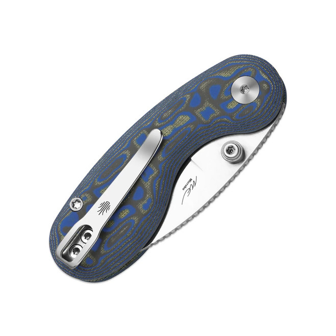 Kizer Microbe Folding Knife Multicolor Vortex Micarta Handle