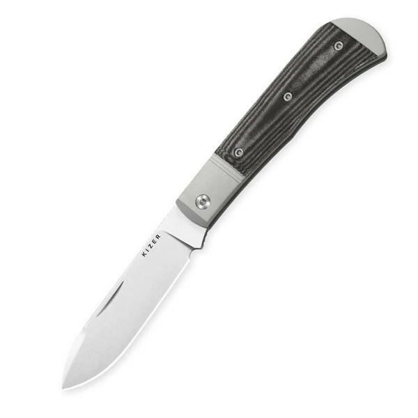 Kizer Trestle D Folding Knife Aluminum/Norplex UltreX Micarta