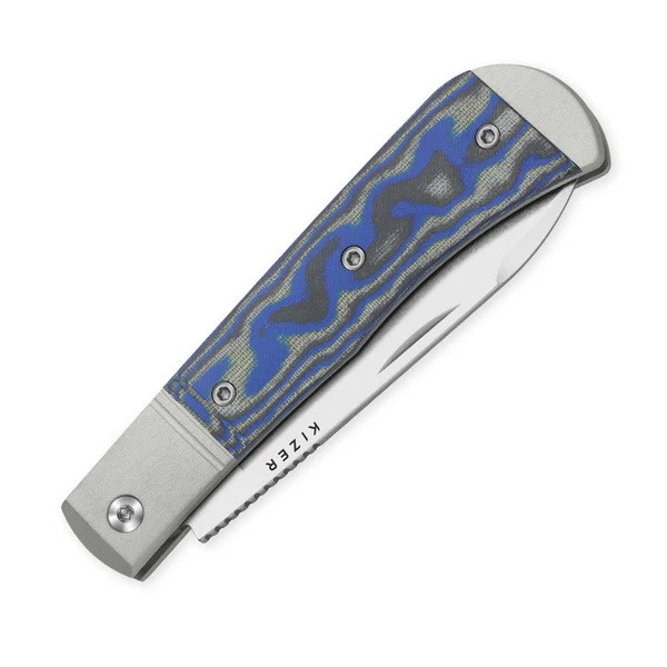 Kizer Trestle D Folding Knife Aluminum/Norplex UltreX Micarta