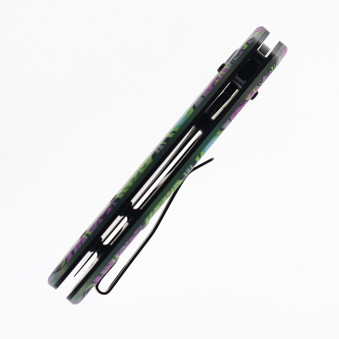 Tenable Korvid V Folding Knife Jade G10/Purple Undead Plain Edge