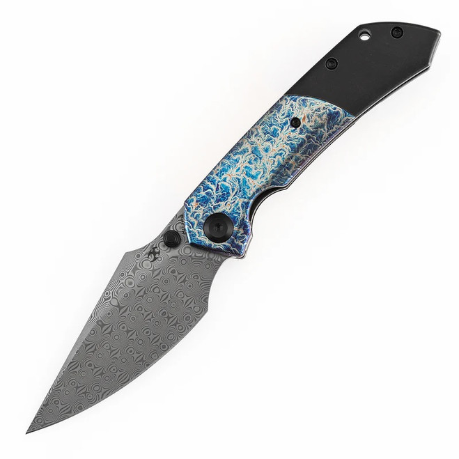 Kansept Fenrir Folding Knife Blackwash/Lightning Strike Titanium
