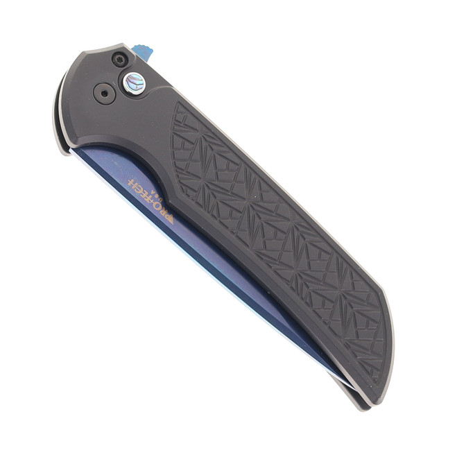 Pro-Tech Knives Mordax NEXUS Textured Black Handle Sapphire Blue