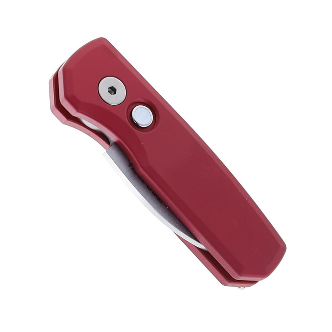 Pro-Tech Knives Red Runt 5 Automatic Knife Aluminum Red Handle