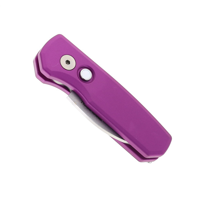 Pro-Tech Knives Red Runt 5 Automatic Knife Aluminum Purple Handle