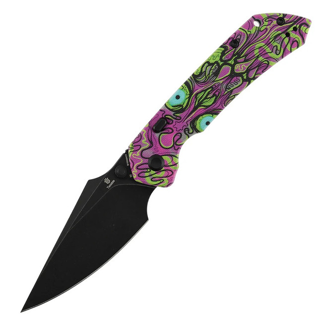Tenable Fenrir Folding Knife Jade G10/Purple Undead Handle D2