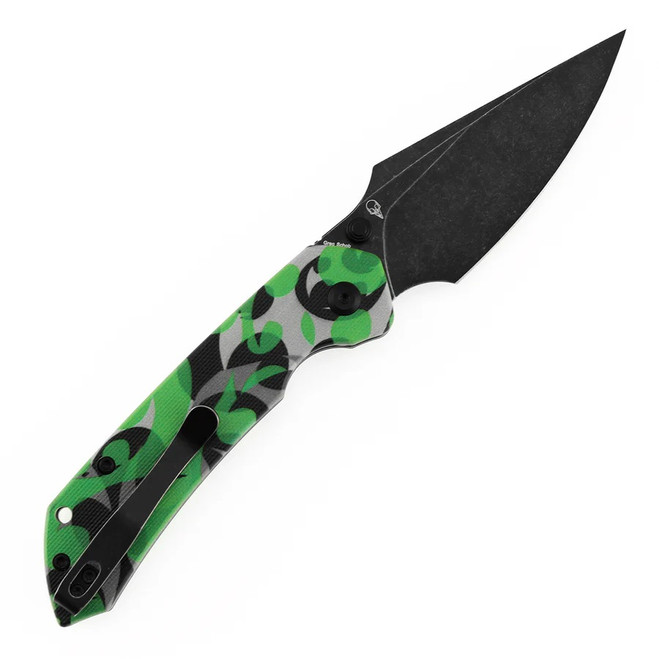 Tenable Fenrir Folding Knife Jade G10/Green Camouflage Handle D2