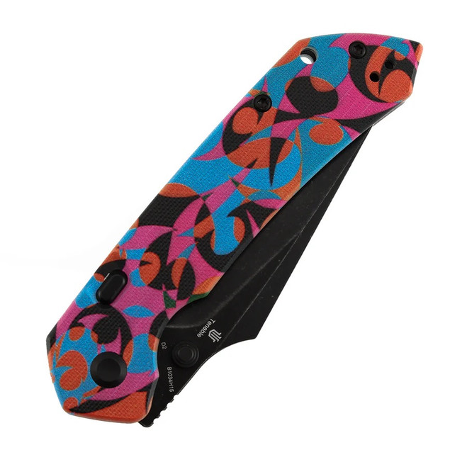 CoMi Tenable Fenrir Folding Knife Jade G10/Multicolor Camouflage Handle