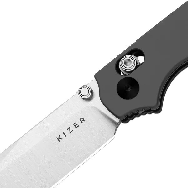 Kizer Pokiman CD Folding Knife Gray Aluminum Handle AEB-L Drop
