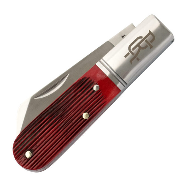 ロドルフォです RoseCraft Blades Beaver Creek Folding Knife Barlow Red Barnboard