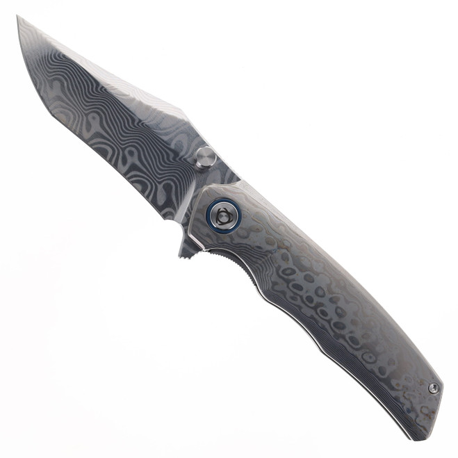 SixLeaf Folding Knife RWL34+PMC27 Handle/Blade Plain Edge SL-91