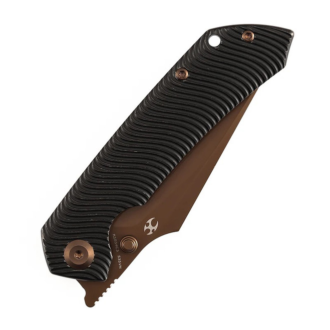 Kansept Fenrir Folding Knife Blackwash Titanium Handle S35VN