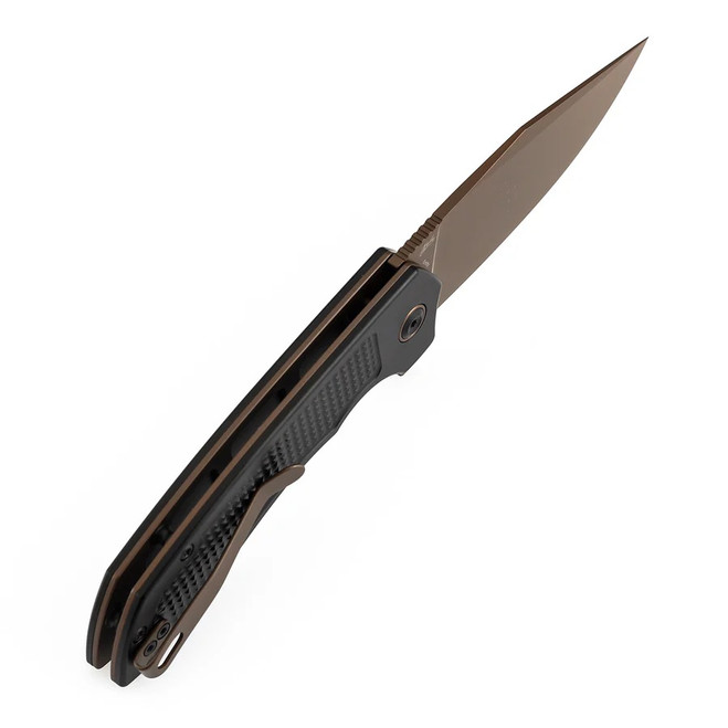 Tenable Entity Folding Knife Black Aluminum Handle 14C28N Drop
