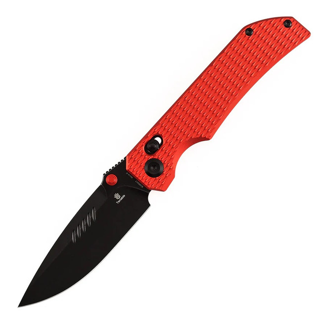 Tenable Eaglestrike Folding Knife Red Aluminum Handle Nitro-V