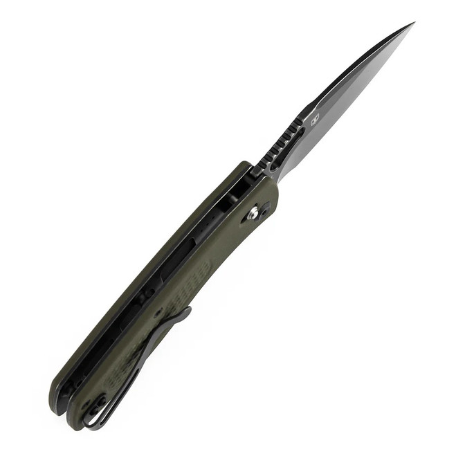 専用1 Tenable Heron Folding Knife Olive Green G10 Handle Nitro-V Plain