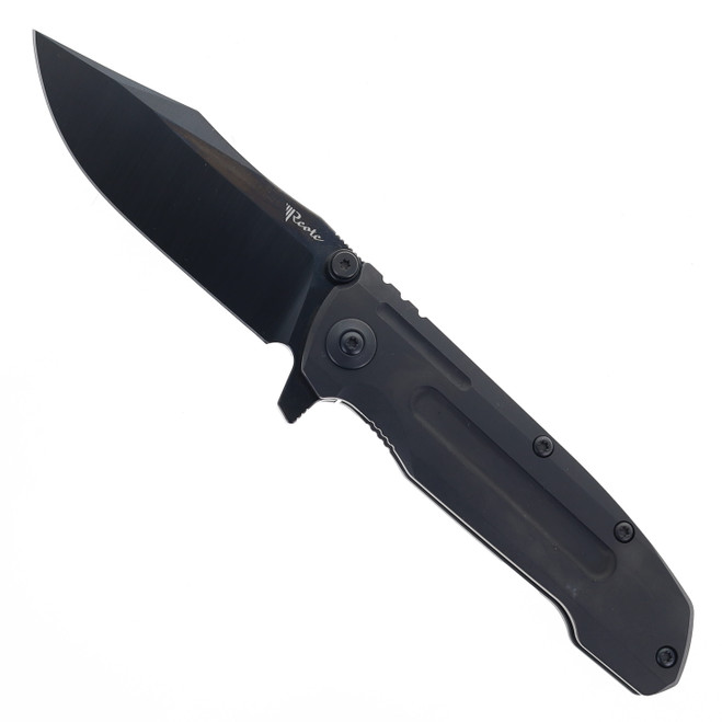 Reate 9D-V2 Folding Knife Black Titanium Handle Black DLC 54CM Blade