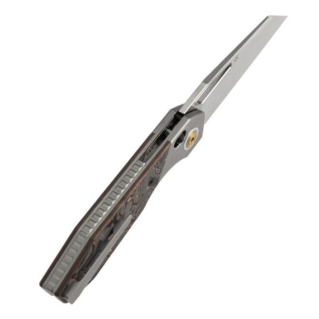 ポニー Kansept QTRO Folding Knife Beadblast Titanium/Copper Carbon Fiber