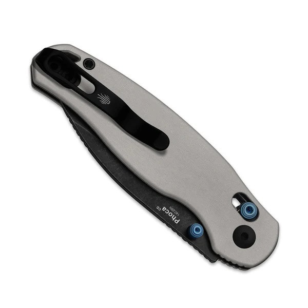 Kizer Phoca CD Folding Knife Light Gray Aluminum Handle 14C28N
