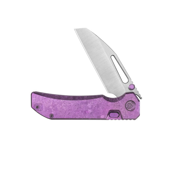 KB Knives Venom Folding Knife Purple Ano Crystallized Titanium