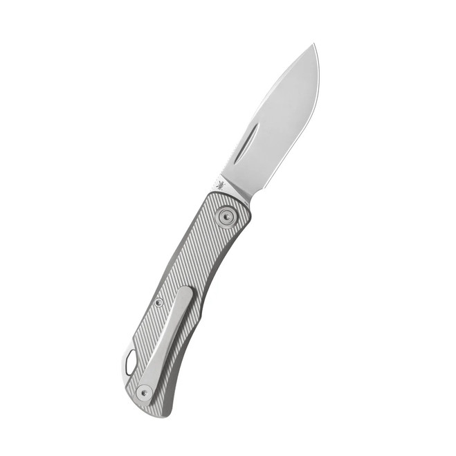 うさ KB Knives El Dorado Folding Knife Sandblast Titanium Handle M390