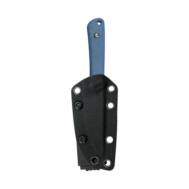 Kubey Thorn Fixed Blade Knife Blue Micarta Handle 14C28N Drop
