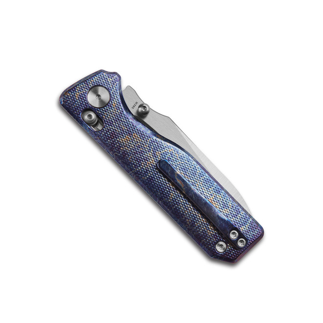 M Miguron Vane II Folding Knife Lightning Strike Titanium Handle