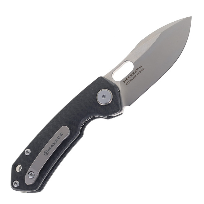 Maxace Meerkat Folding Knife Carbon Fiber Handle M390 Blade M17D