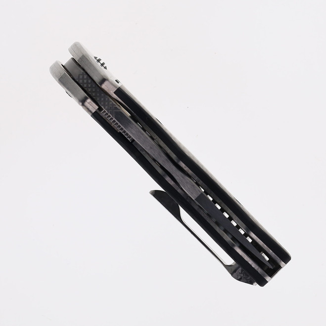 【ss】 Yan Knives GTC Cabot Folding Knife Carbon Fiber w/ Crystal