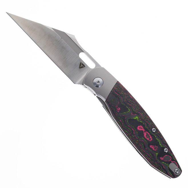 Tuya Knife Brian Edmonson BE Seaxy Folding Knife Titanium Handle Watermelon Camocarbon S90V Blade