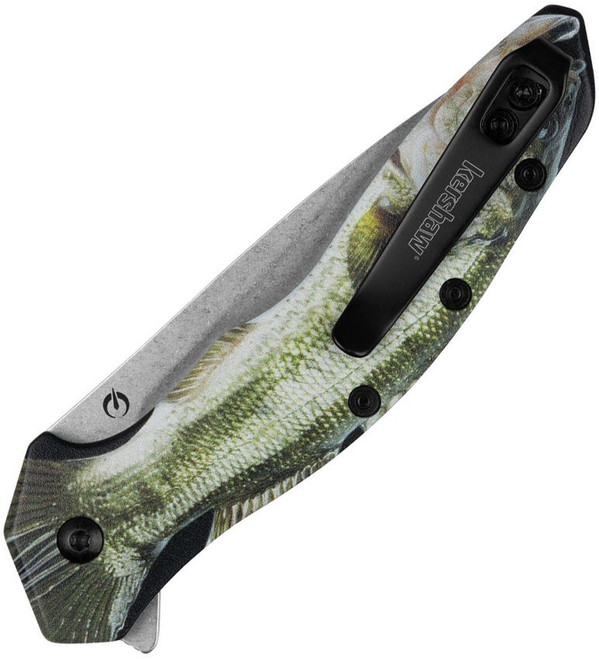 Kershaw Shoreline Folding Knife Linerlock A/O Bass Themed Aluminum