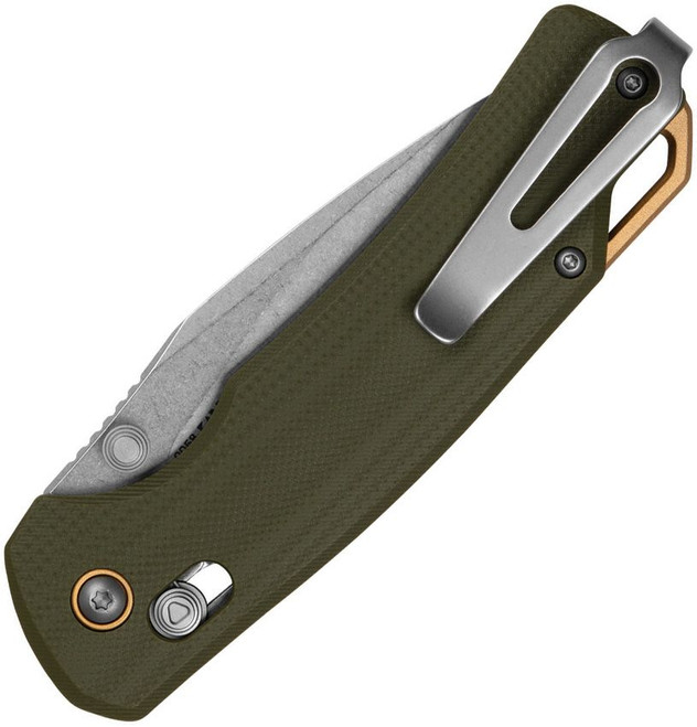 Kershaw Proximal DuraLock Folding Knife Green G10 Handle Stonewash