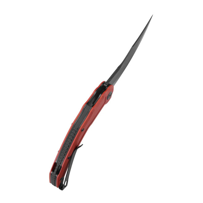 ＊＊＊gdt＊＊＊ Kubey Crest Folding Knife Red G10 Handle 14C28N Karambit Plain