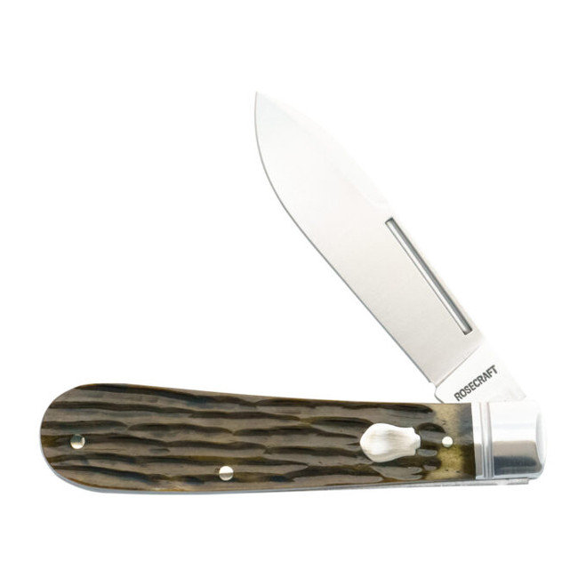 D*y様 moss stick Q156&burton Malavita RoseCraft Nolichucky Jack Folding Knife Vintage Moss Brown Bone