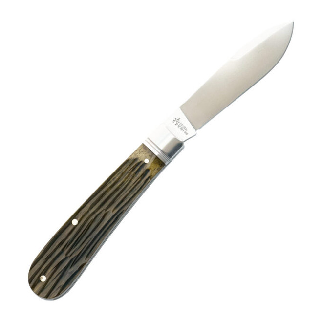 RoseCraft Nolichucky Jack Folding Knife Vintage Moss Brown Bone