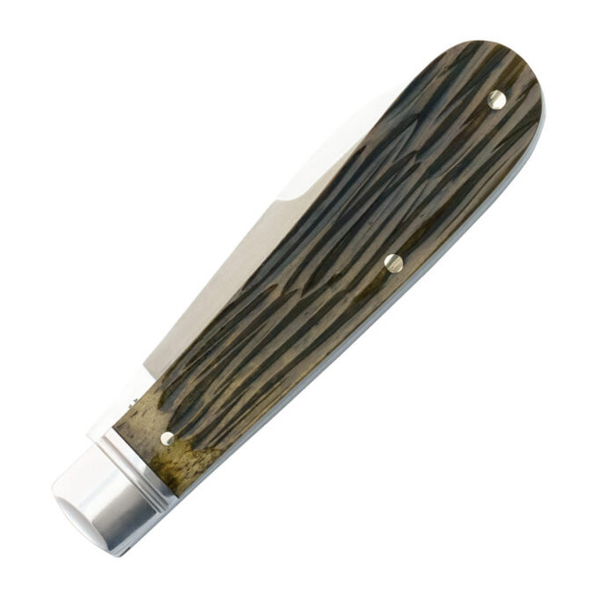 RoseCraft Nolichucky Jack Folding Knife Vintage Moss Brown Bone