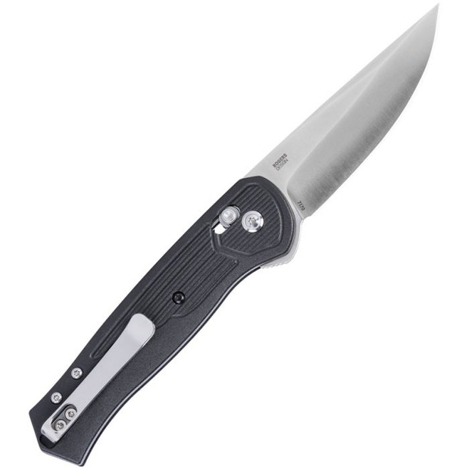CRKT Sero Folding Knife Black GRN Handle S35VN Plain Edge Satin