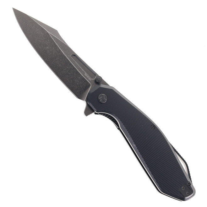 Ketuo Syndicate Folding Knife Black PEI Handle M390 Blade Black Stonewashed Blade