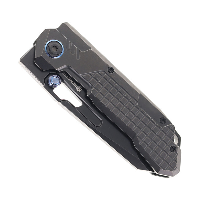 Remette RT-Cool Leopard Folding Knife Black Titanium Handle DLC